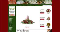 Desktop Screenshot of ambrosiafloralboutique.com